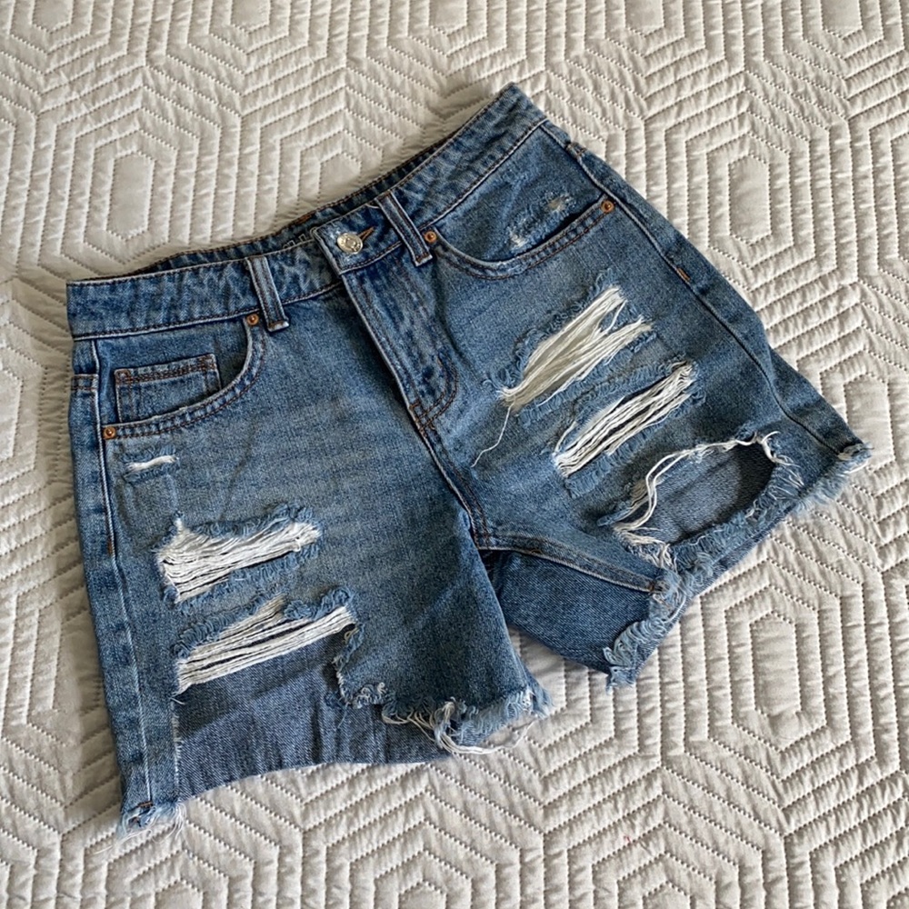 Women’s Distressed Jean Shorts